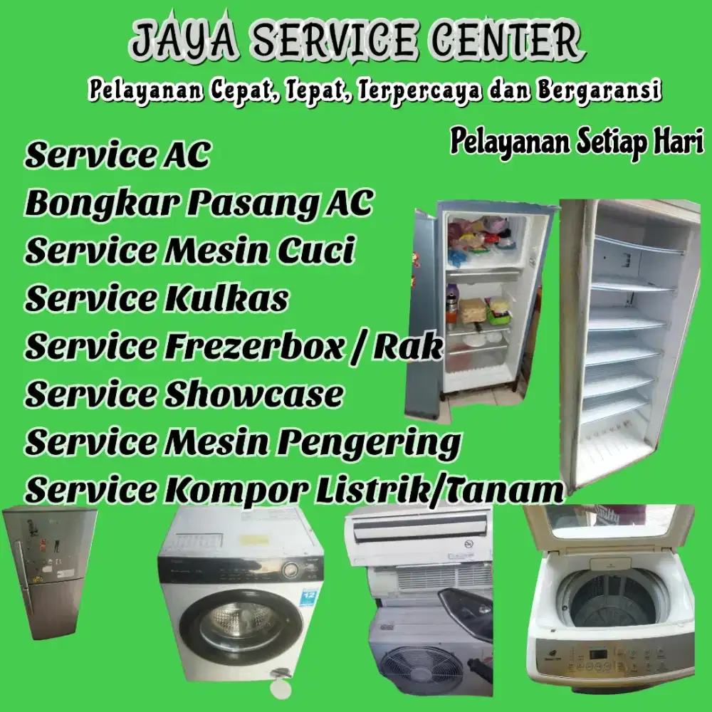Service Kulkas Mesin Cuci Bongkar Pasang AC Servis AC Frezerbox Benowo