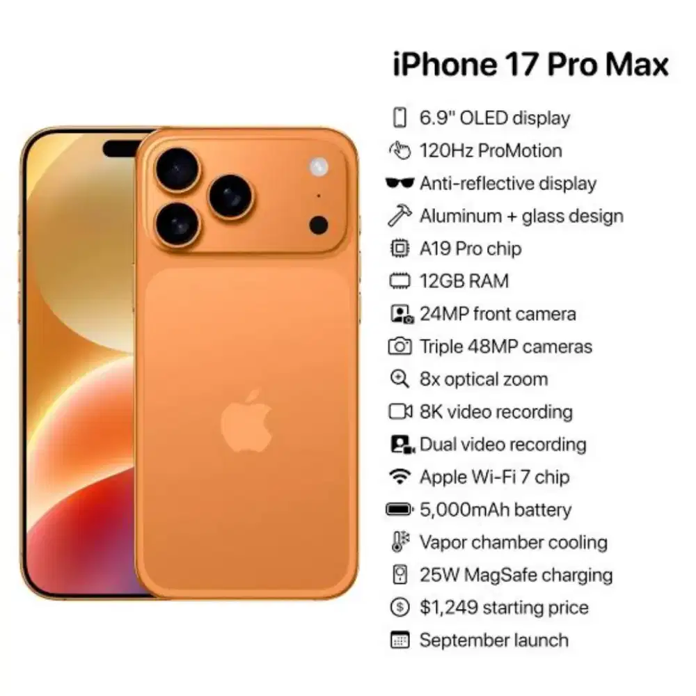 Iphone 17 Promax ready stok Fastt