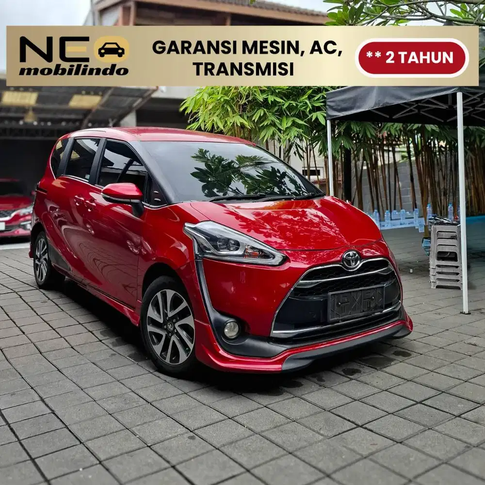 [ Garansi Mesin Matic ] TOYOTA SIENTA 1.5Q CVT 2018 MERAH METALIK