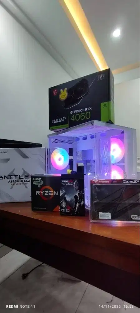 PC Ryzen 5 5500 VGA RTX 4060 8GB RAM 16GB Siap Gaming rendering
