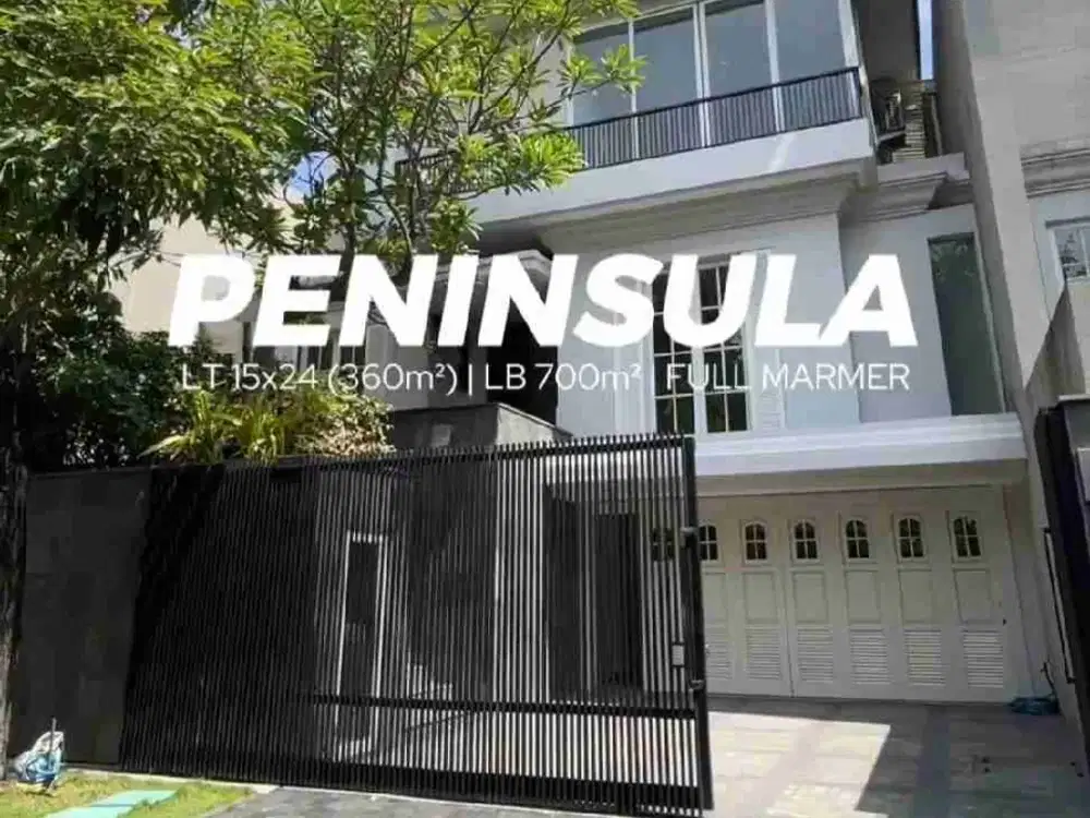 Full Marmer‼️ Jual Rumah Mewah American Classic di Grand Peninsula dekat Dharmahusada Kertajaya Pakuwon City