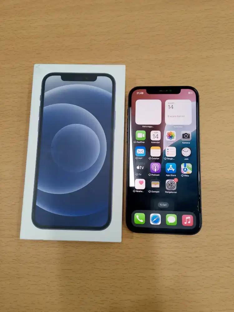 Jual iPhone 12 Black 128GB iBox