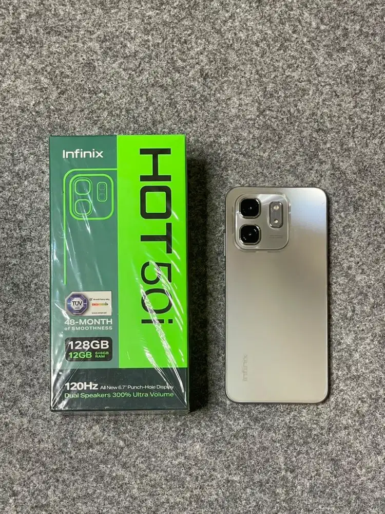 infinix hot 50i ram 6gb internal 128gb fullset mulus like new