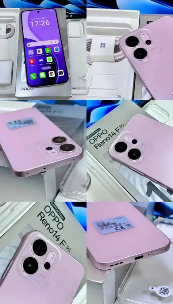 PROMO OPPO RENO 14F 5G NEW SEGEL GARANSI RESMI BISA DI ANTAR KE RUMAH