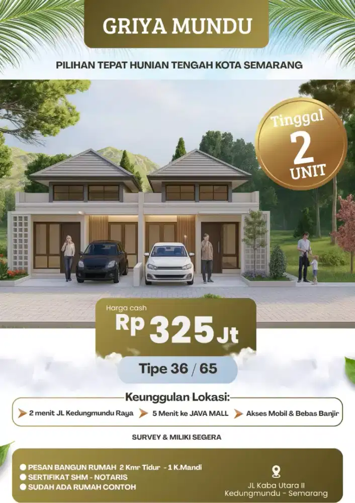 RUMAH MINIMALIS SHM TERJANGKAU di KABA