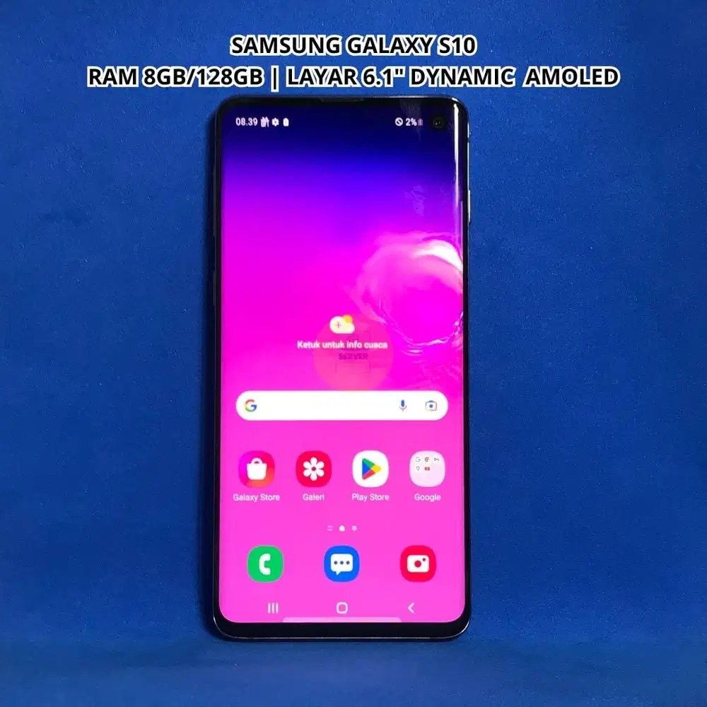 SAMSUNG GALAXY S10 RAM 8GB/128GB- PRISM BLACK - UNIT ONLY