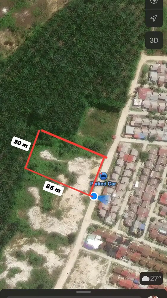 Dijual tanah 30 x 58 meter