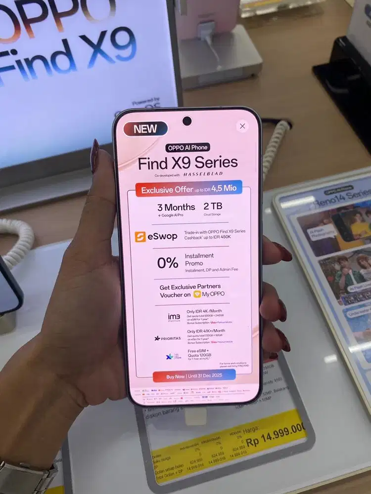 Bisa cicilan oppo Find X9 promo cicilan bunga 0%