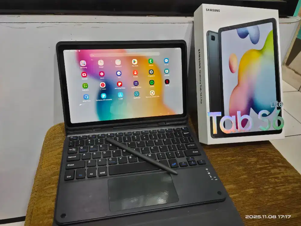 Samsung tab S6 lite wifi+cell 4/128gb fullset original