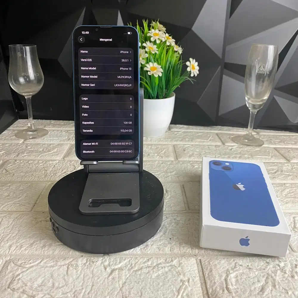 Iphone 13 128gb ex ibox Fullset Bisa COD dan TT
