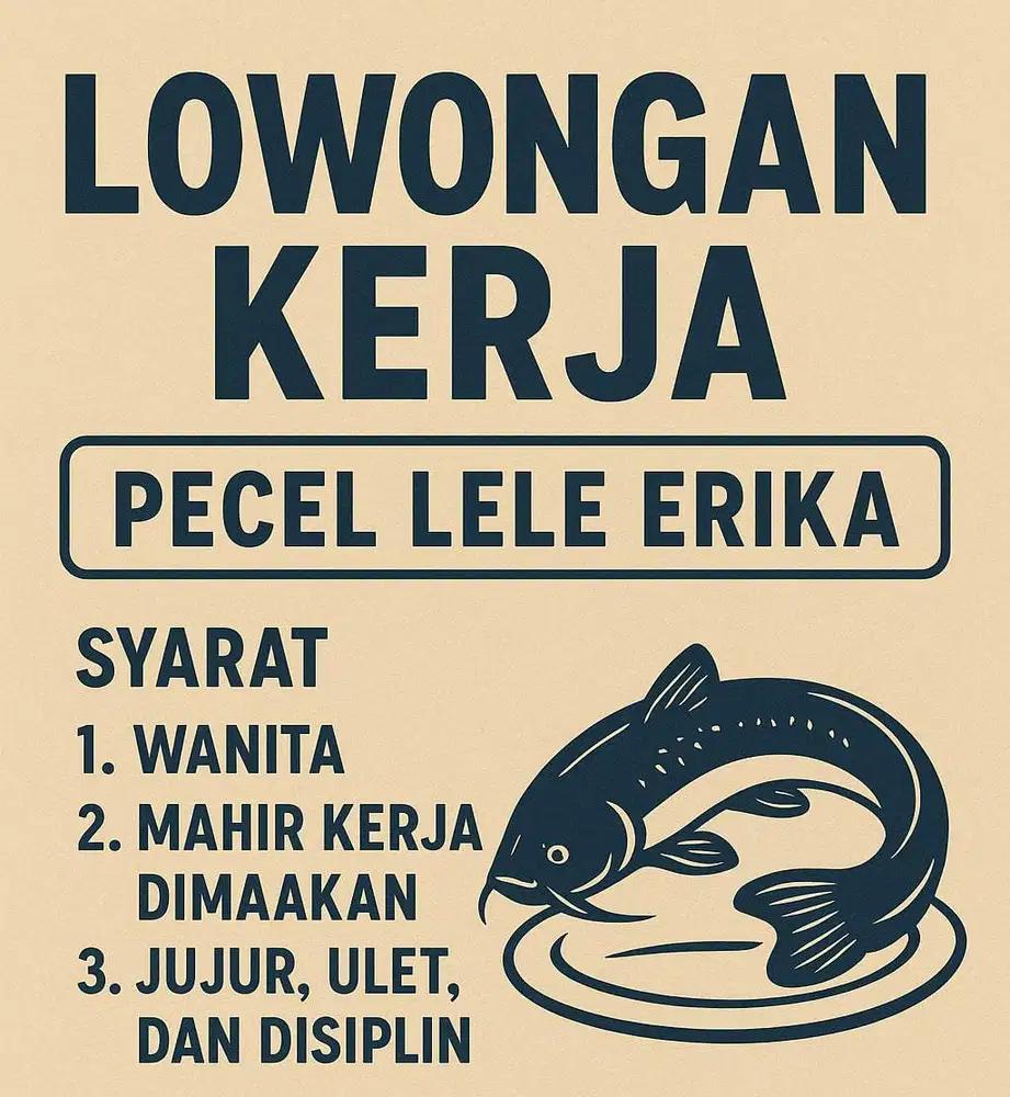 LOWONGAN KERJA PECEL LELE