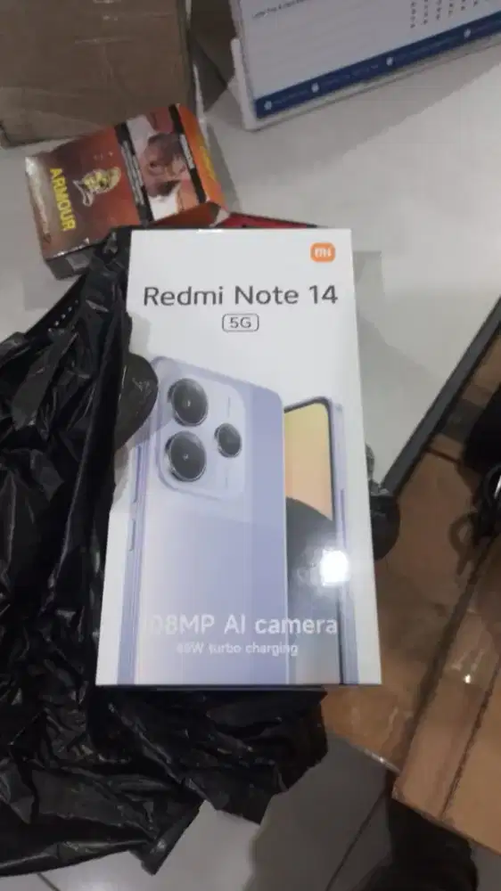 Jual Redmi Note 14 5GRam 12/512 baru buka segel box blm d apa2in 3,2jt