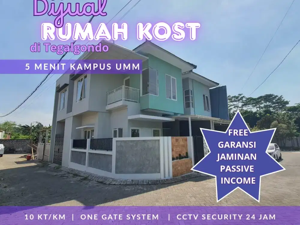 Dijual Kost Produktif di Tegalgondo, Income Stabil Setiap Bulan