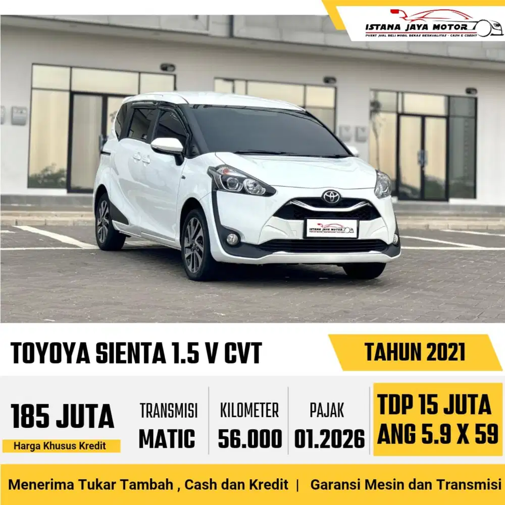 Toyota Sienta V AT th 2021 #istana jaya motor