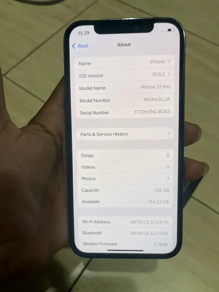 iPhone 12 Pro 128 GB fullset inter