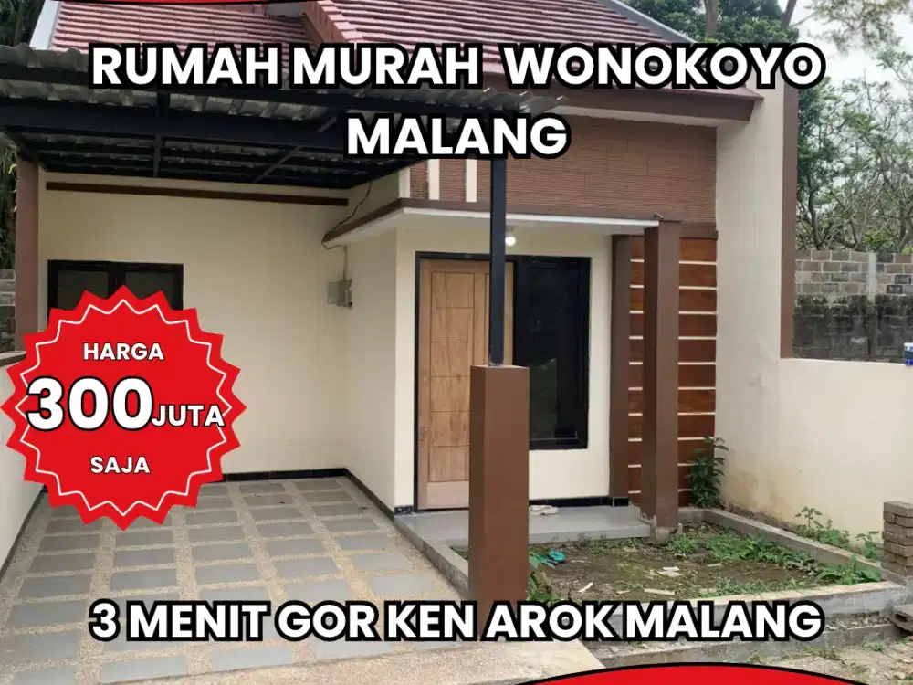 Rumah Murah Kota Malang Hanya 300Juta 3 Menit Gor Ken Arok