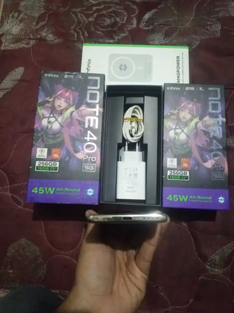 INFINIX NOTE 40 PRO 5G 8/256 FULLSET ORIGINAL