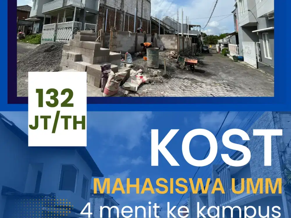 Kost Mutiara Kampus Tegalgondo Lokasi Prime Mahasiswa harga sewa tinggi