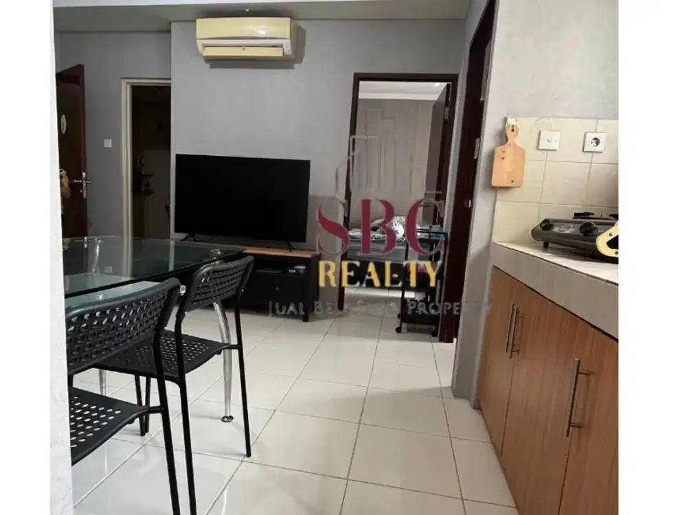 Siap Huni, Dijual Unit Mediterania Garden Residence 2  Tipe 2BR+ Kondisi Furnished Lengkap Lokasi Strategis dan Best View