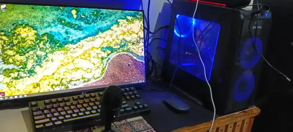 Pc Bekas i3 9100f + rx 550 4gb