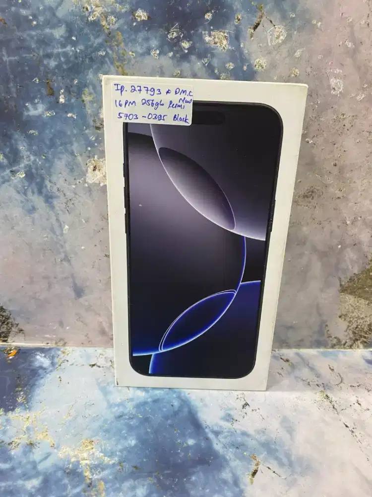 Di jual HP NEW IPHONE 16 PRO MAX warna BLACK TITANIUM 256GB IBOX