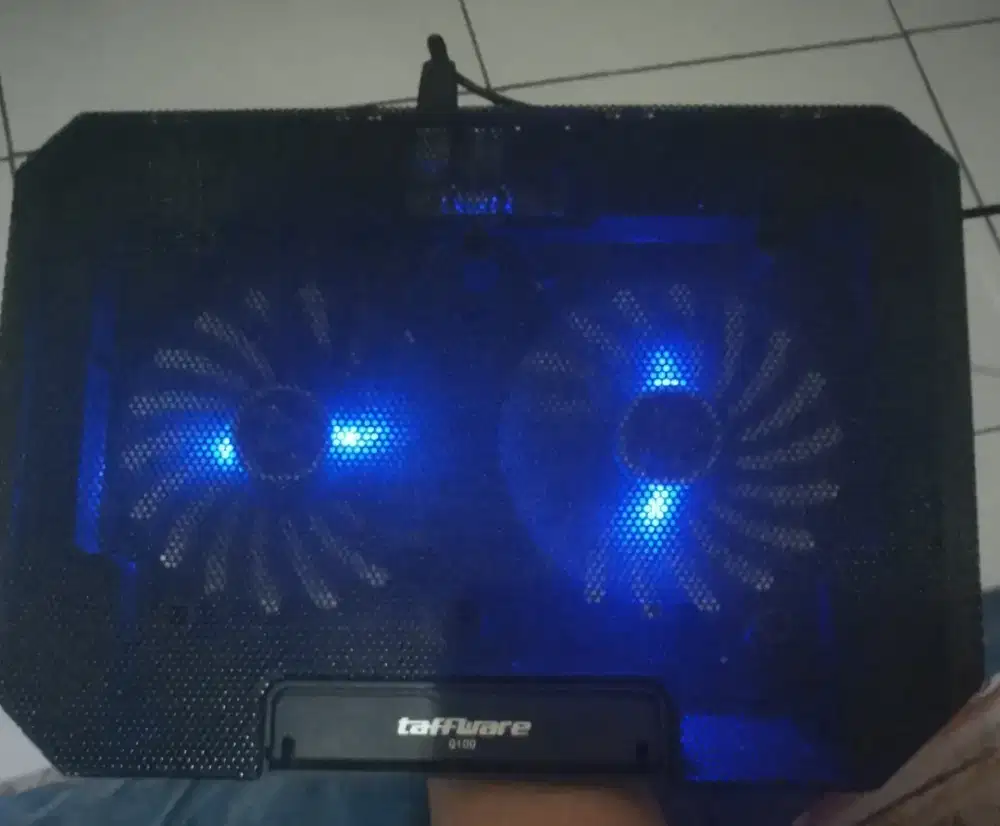 Kipas Laptop Cooling Pad TAFFWARE double fan