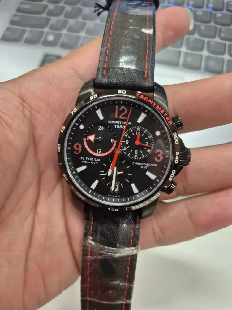 Jam Certina DS Podium GMT Swiss Made (7 Jarum)