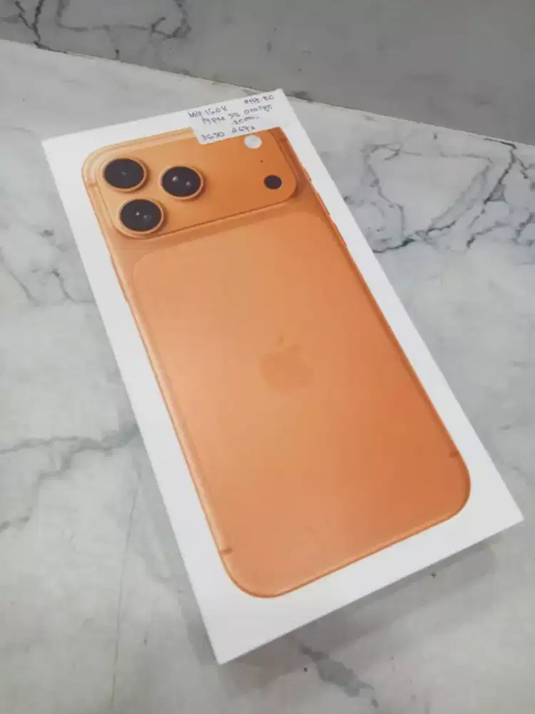 Di jual HP NEW IPHONE 17 PRO MAX ORANGE 512GB IBOX