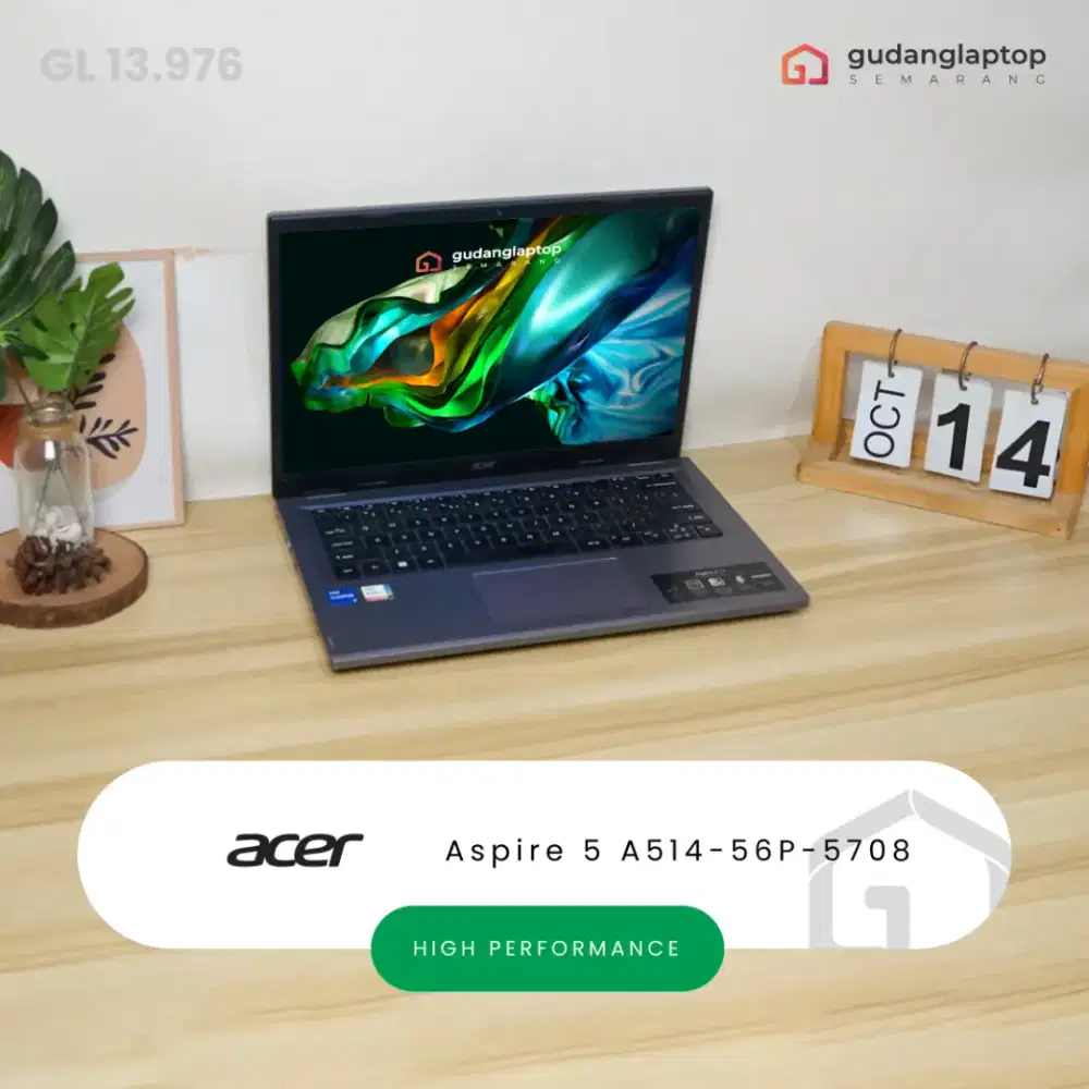 ACER Aspire 5 A514-56P-5708
INTEL Core i5 - 1335U RAM 8GB / SSD 512GB