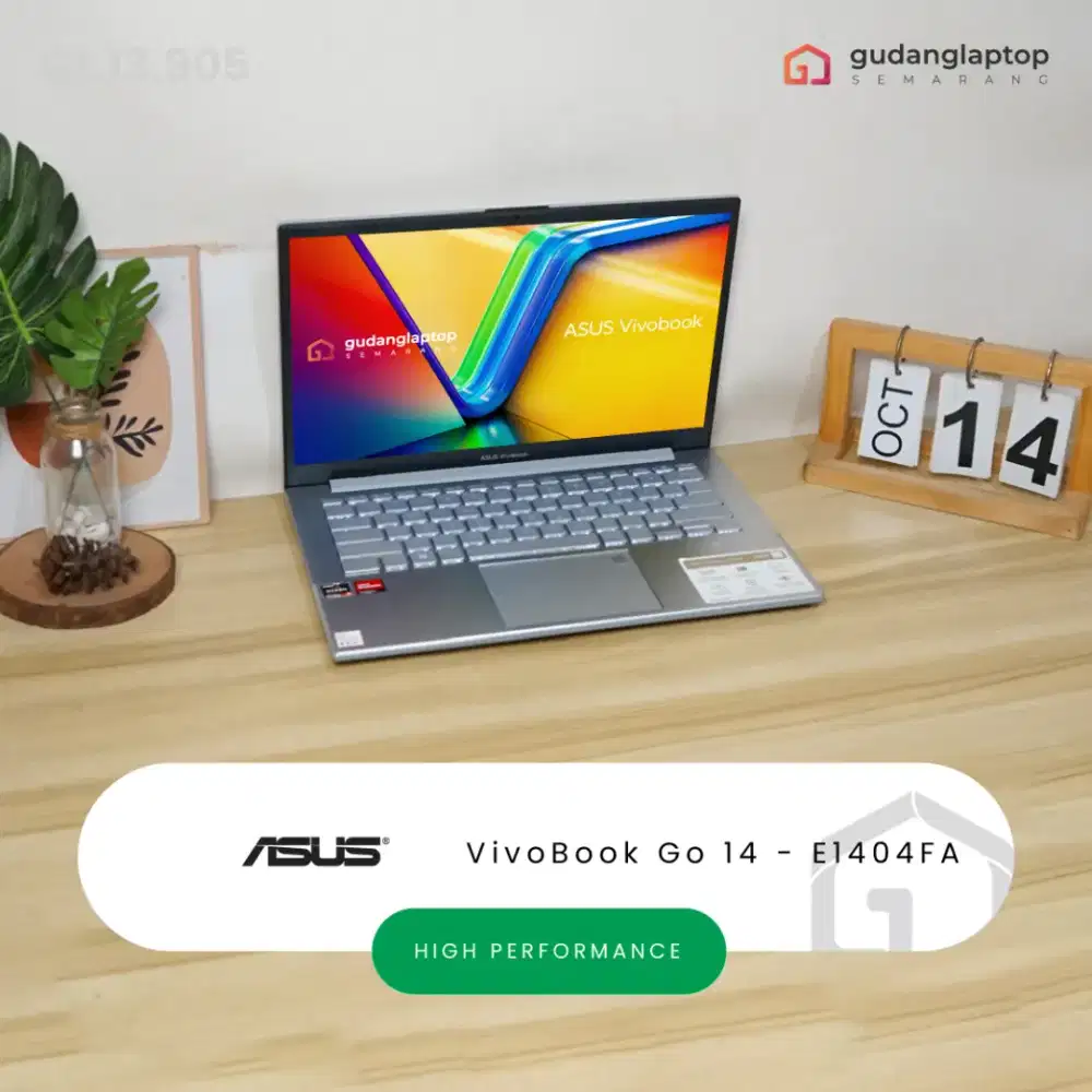 ASUS VivoBook Go 14 - E1404FA AMD Ryzen 5 - 7520U 8GB/512GB Garansi