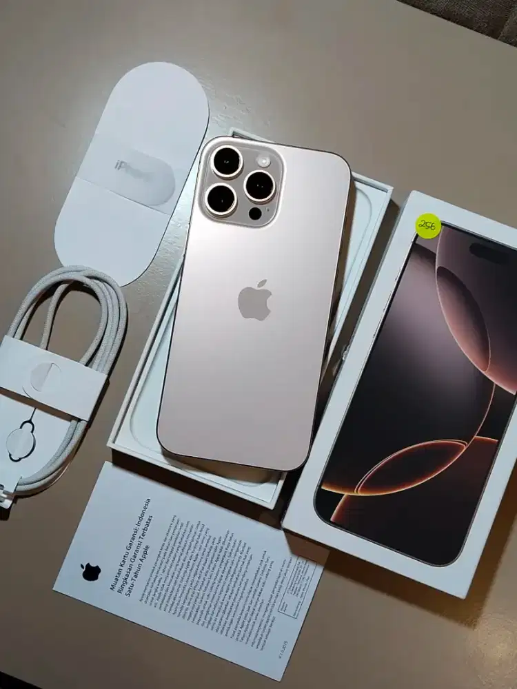 iPhone 16 Pro Max 256GB DesertTitanium iBox RESMI INDONESIA