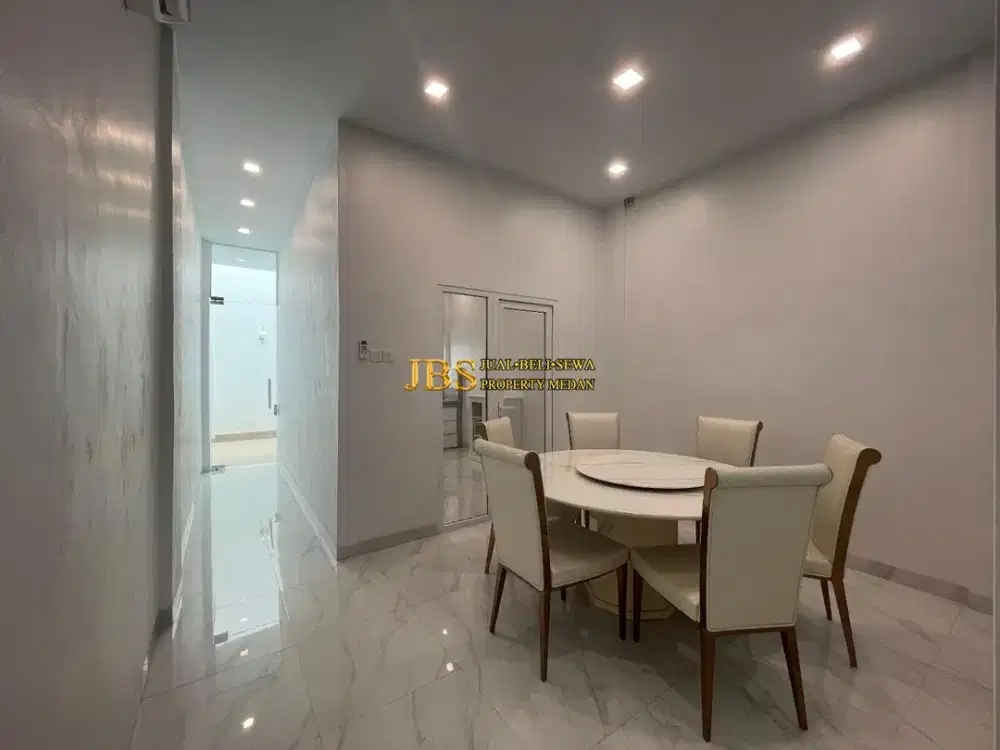 Dijual Rumah Baru Renovasi Fully Furnished di Komplek Adam Malik Riverside Medan Jalan Sekata
