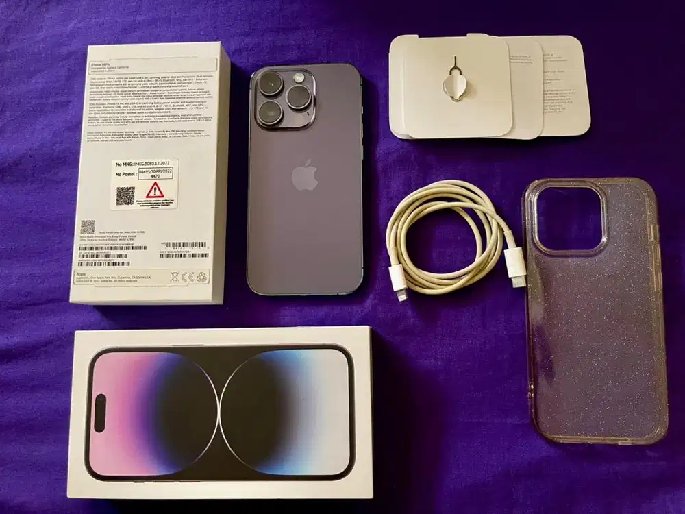 Iphone 14 Pro 256GB Deeppurple Garansi Indonesia IBoxGDN