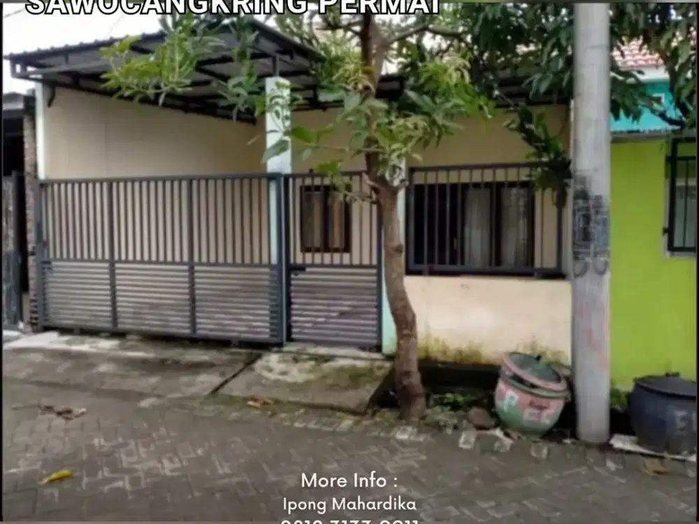 Dijual Rumah Sawocangkring Permai Sukodono Siap Huni Sidoarjo