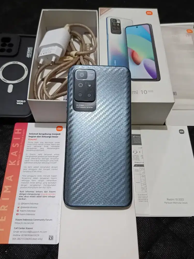 Redmi 10 2022 6+5/128 Fullset Kumplit