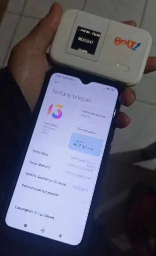 Redmi 9 + Mifi Huawei