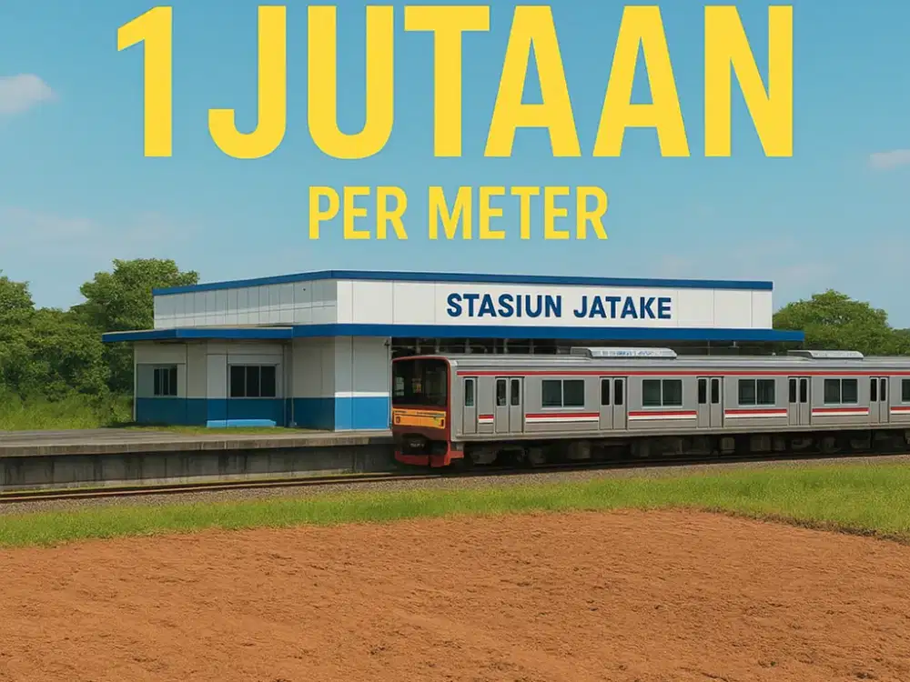 Tanah Murah Dekat STasiun Jatake Cicilan 12x Tanpa Bunga
