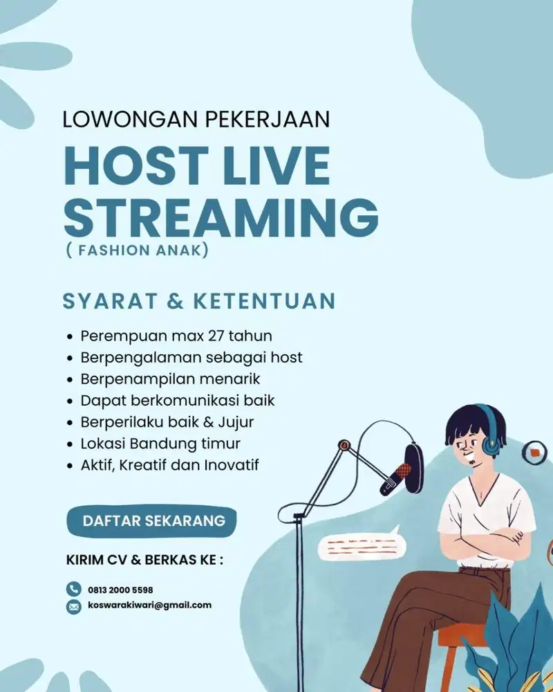 Lowongan Host Live