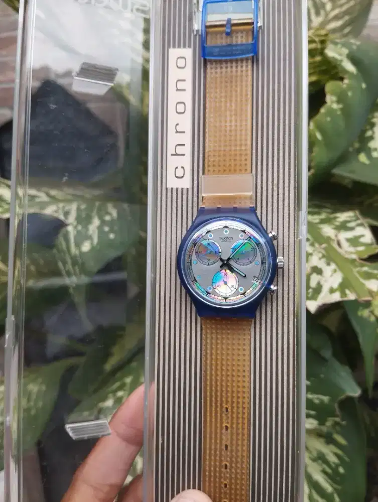 Swatch chrono pearl frame