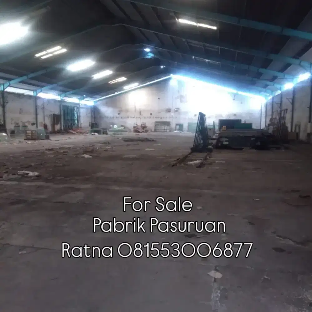 DIJUAL PABRIK  DI PASURUAN JATIM NOL JALAN