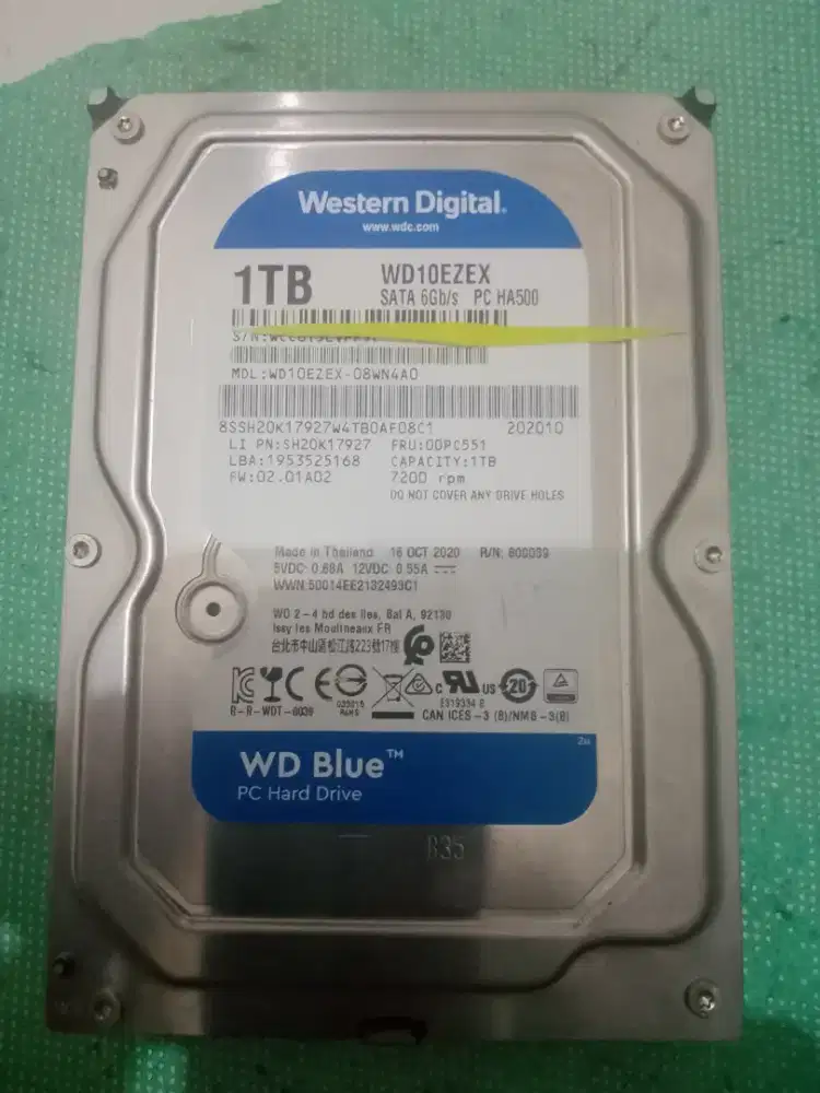 Harddisk PC    1 tera sata wdc