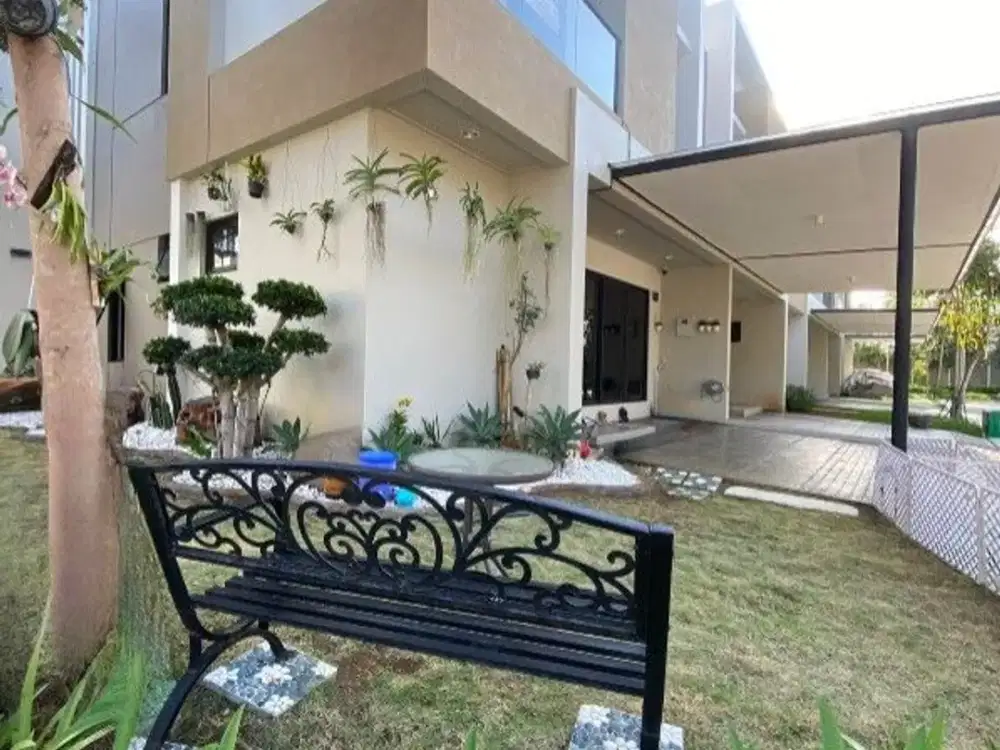 Rumah Milenial Hoek California PIK 2 11x12,5 3+1KT Full Furnished