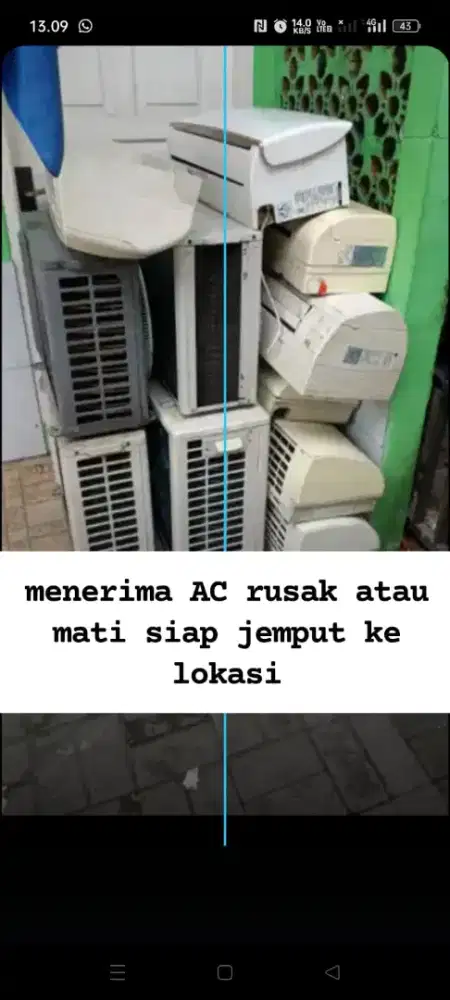 Terima AC bekas segala kondisi