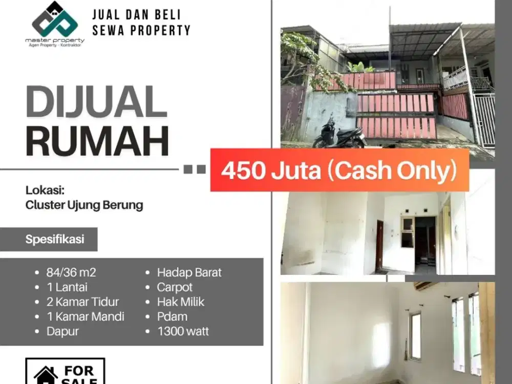 Rumah murah 400 jutaan di Cluster Ujungberung CASH ONLY