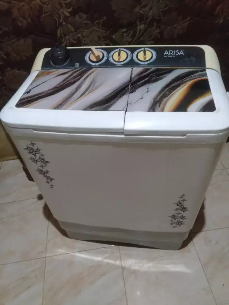 Mesin cuci 2 tabung arisa 8kg