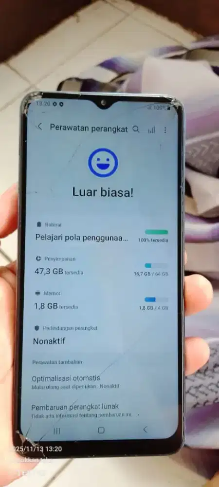 Samsung m12   4/64  mnus rtak sma fp of lainnya ok