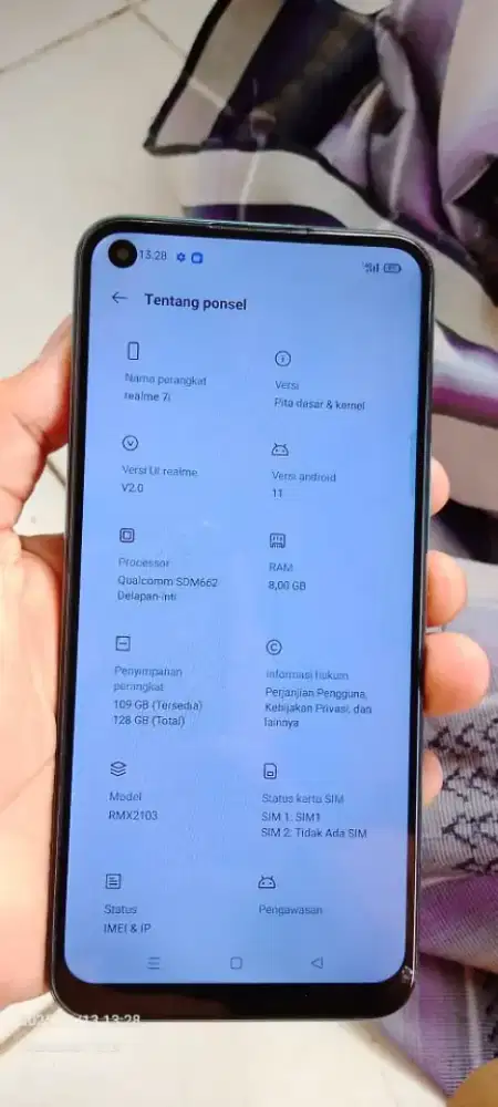 Realme 7i  resmi  8/128 mnus gantian LCD normal smua
