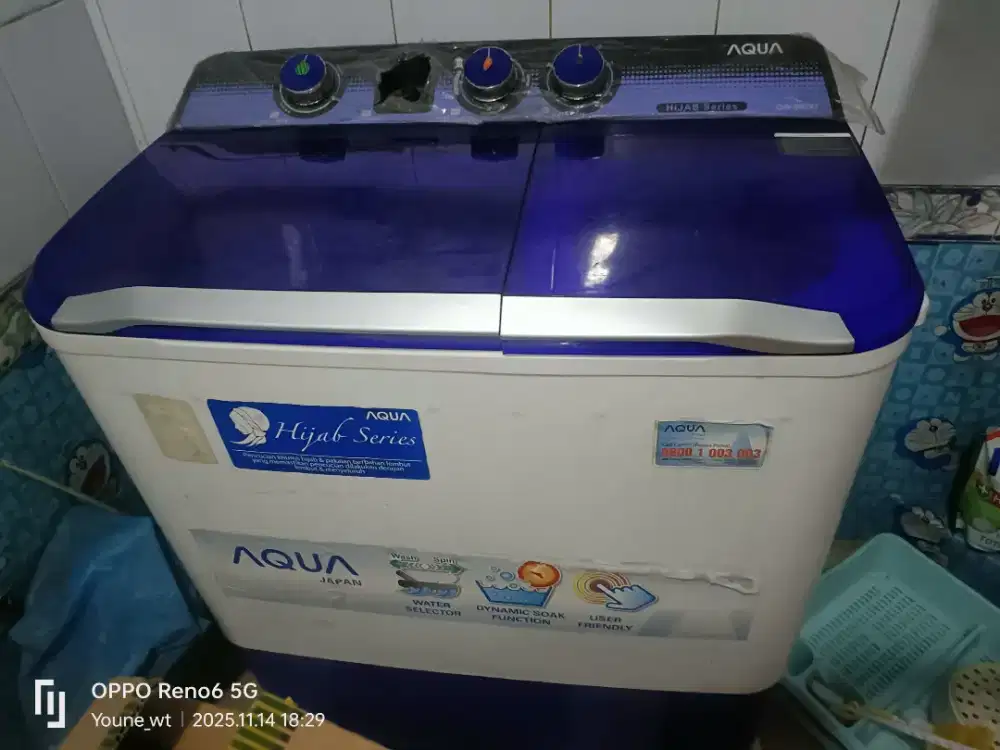 MESIN CUCI AQUA 9KG QW-980XT
