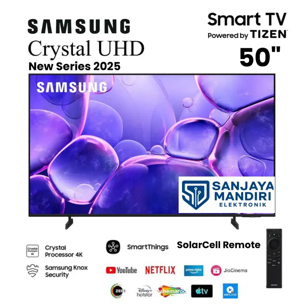 SAMSUNG New Crystal 4K UHD 50 Inch Smart TV 50U8000F SolarCeRemote HDR