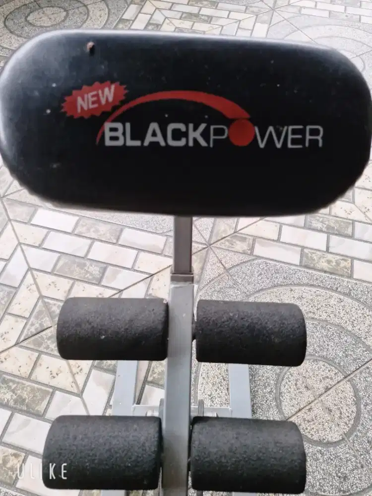 Black Power alat fitnes gym sit up olah raga sehat bugar